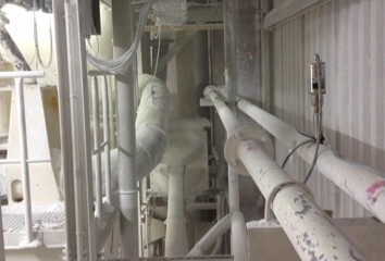 Durchsatzmessung-Calcium-Carbonat